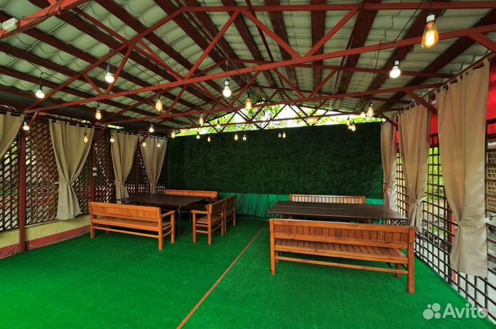 Аренда беседки с мангалом в кафе у Пака