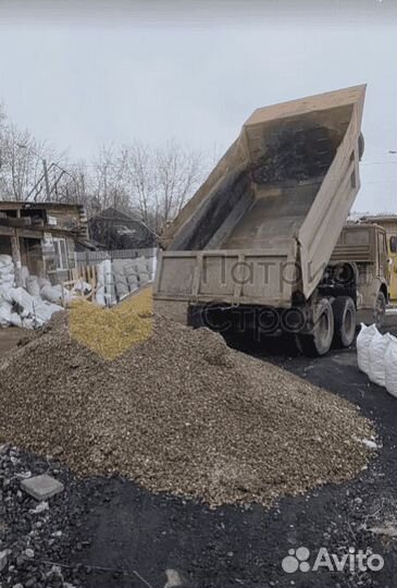 Щебень гравийный под парковку