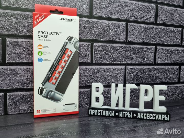 Защитный прозрачный бампер для Switch Oled