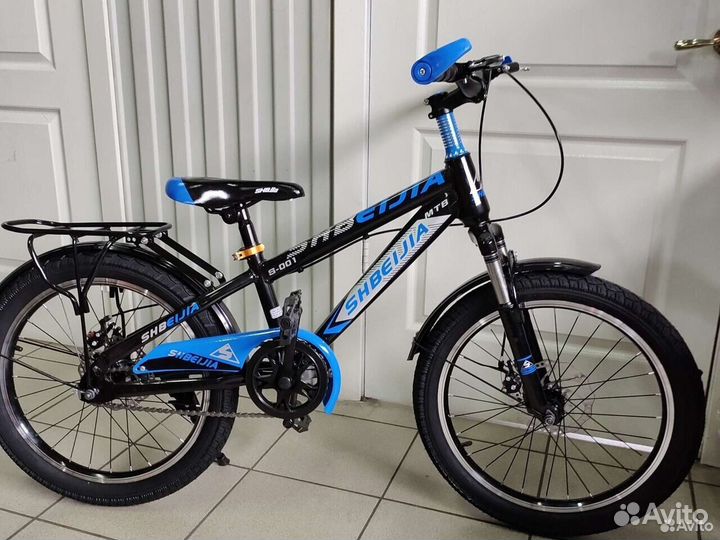 Горный подростковый велосипед Черный-синий
