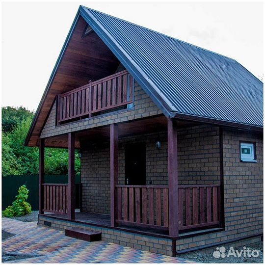 Hauberk фасадная плитка, кирпич Песчаный (2м2)