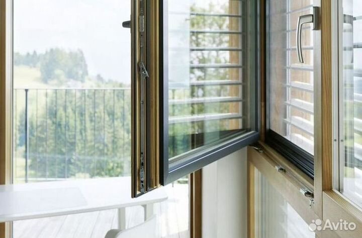 Алюминиевые окна рамы-купе