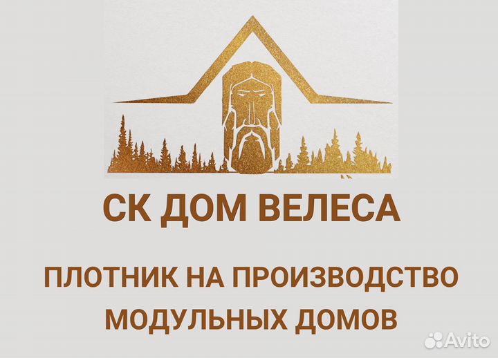 Рабочий плотник на производство каркасные дома