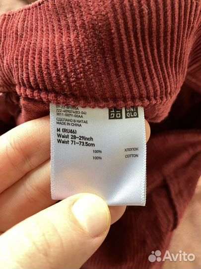 Юбка uniqlo вельветовая