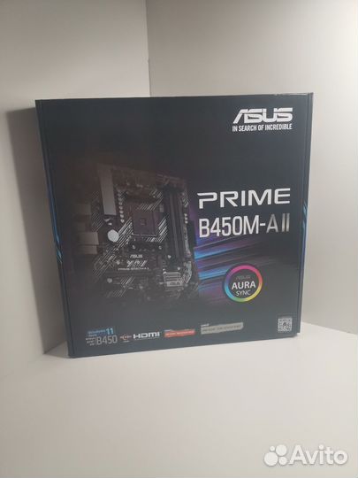 Материнская плата asus prime b450m a ii