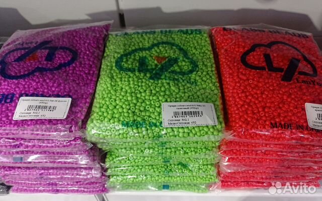 Бисер для бисероплетение крупный