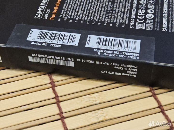 Ssd Samsung 870 evo 500gb