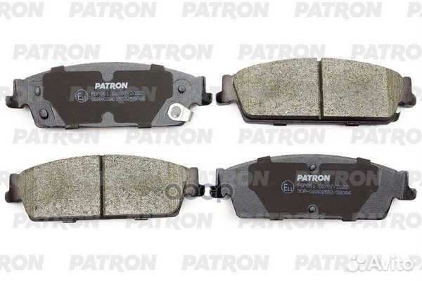 Колодки тормозные дисковые PBP061 patron