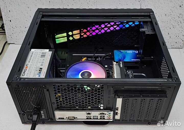 Игровой компьютер Byte-Furyon Intel Core i3-10100F 500W SSD 480гб DDR4 16гб Intel Arc A310 Win11