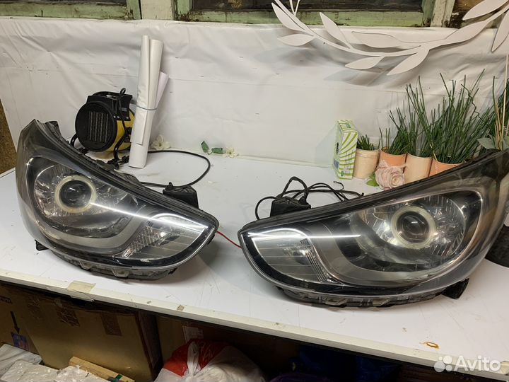 Фары solaris линзованные