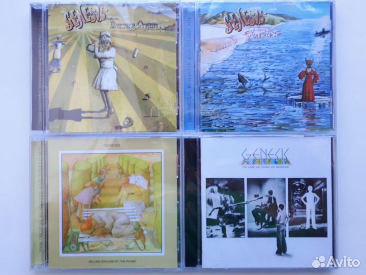 CD диски Genesis, Mike & The Mechanics, Brand X