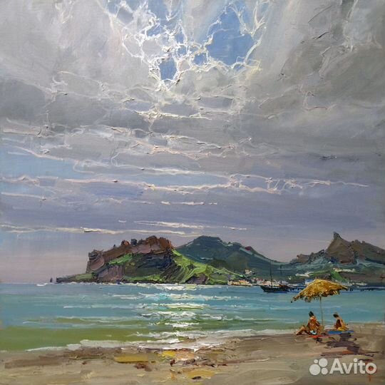 Картина поздеев игорь коктебельская бухта х.м. 50х