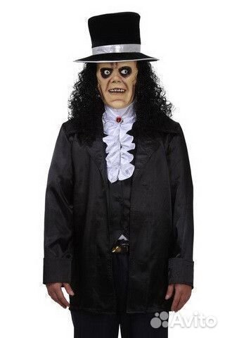 Костюм Фестера Аддамса с длинными волосами