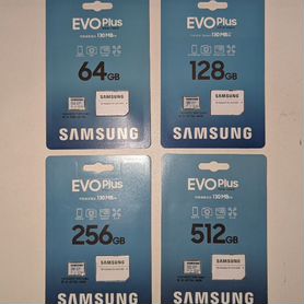 Micro SD 64+128+256+512GB Samsung Evo Plus новая