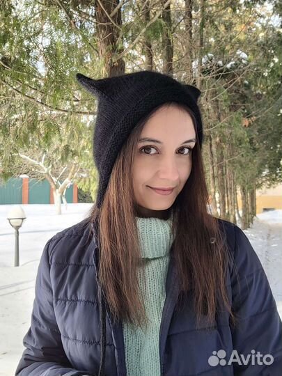 Шапка с ушками, весенняя, детская шапка с ушками