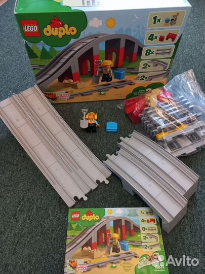 Lego duplo железная дорога/ мост/ переезд