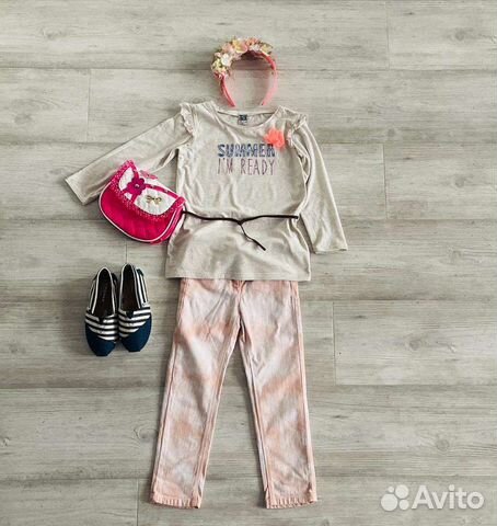 Вещи на девочку: джинсы, туника 104 4 года