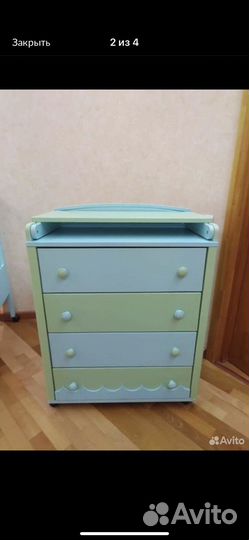 Пеленальный комод и кроватка