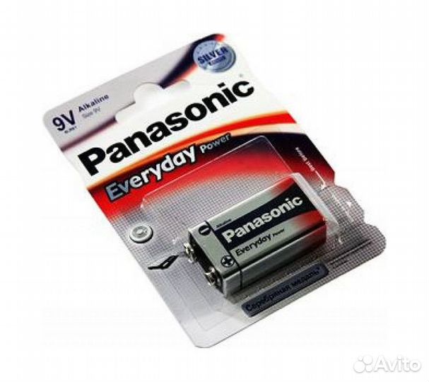 Батарейки Panasonic 6LF22REE/1BR 9V щелочные Every