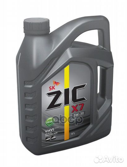 Масло моторное синт. ZIC X7 Diesel 5W-30, 6л. Zic