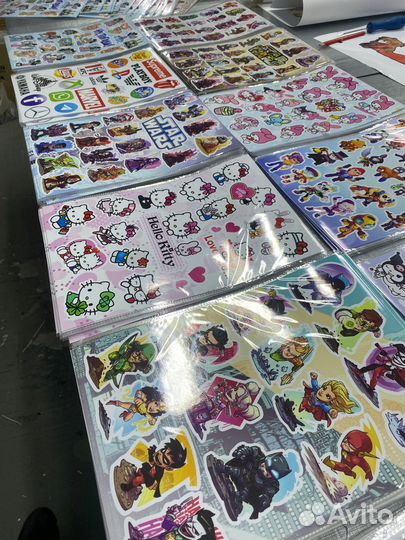 Печать наклеек и стикеров