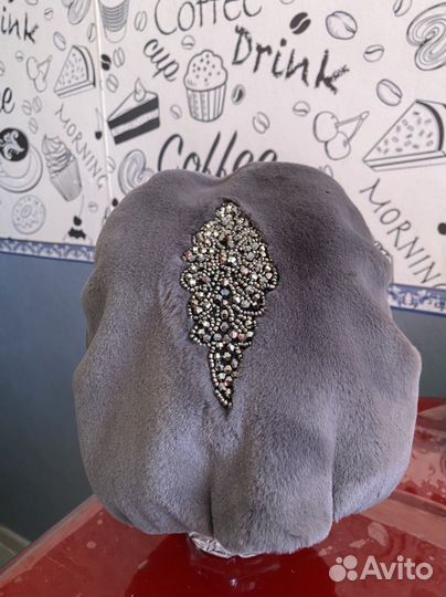 Шапка из экомеха