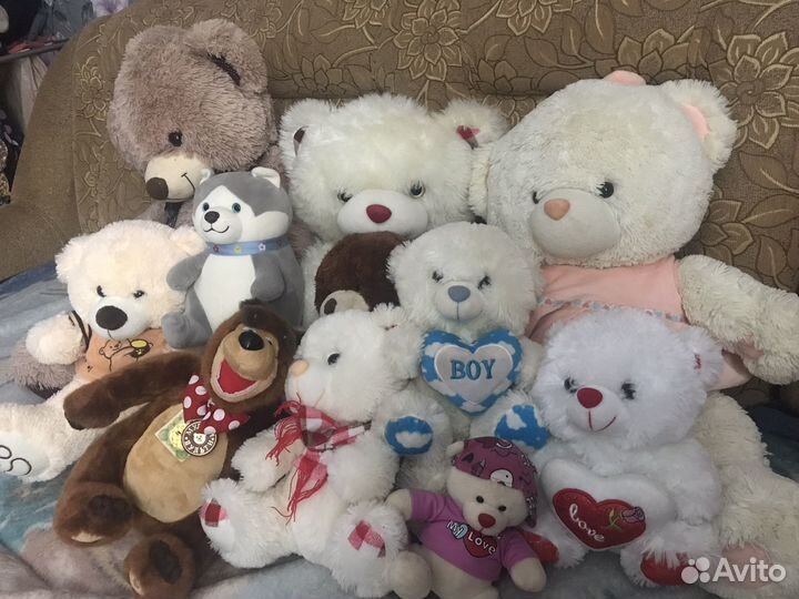 Мягкие игрушки мишки