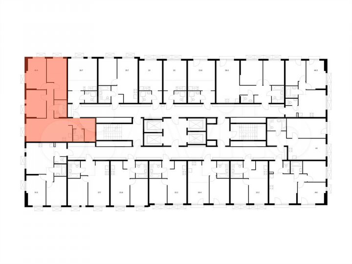 3-к. квартира, 81,4 м², 13/24 эт.