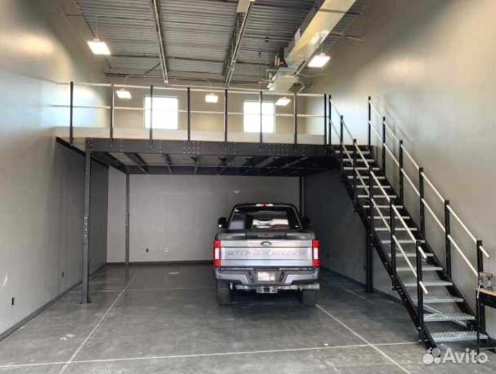 Антресольный этаж из металла