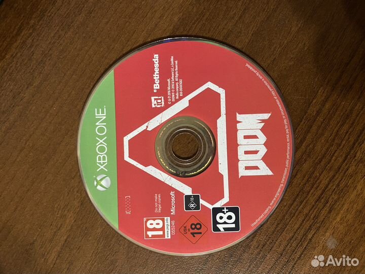 Диск для xbox one Doom