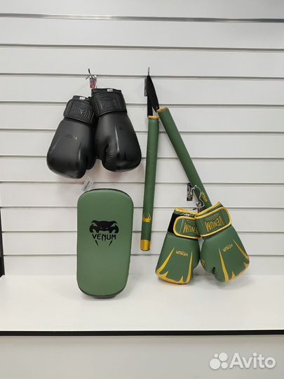 Боксерские перчатки Venum Макивара Лапы Дубинка