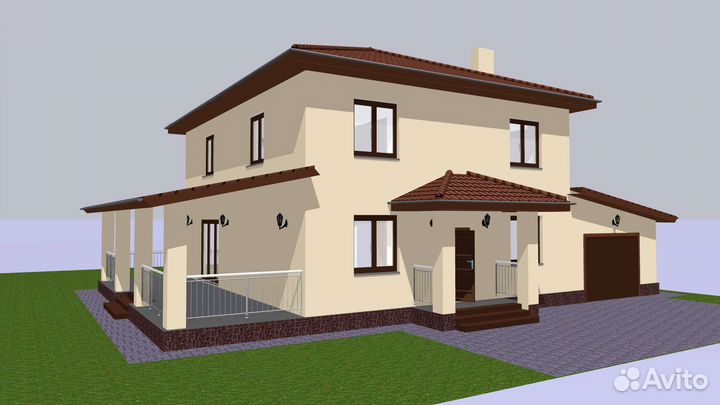 Проектирование дома, 3D модель
