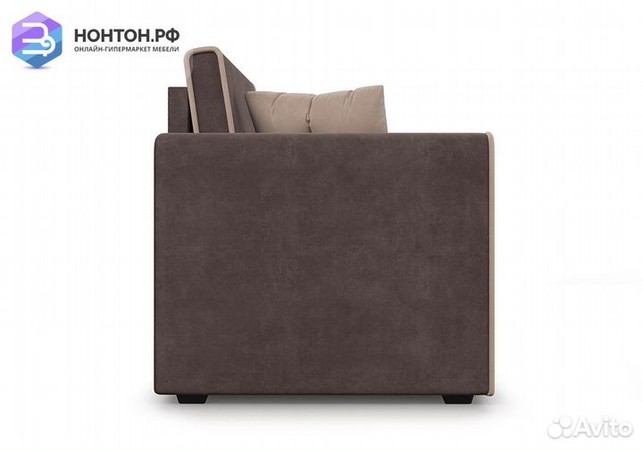 Кресло выкатное Санта микровельвет коричневый