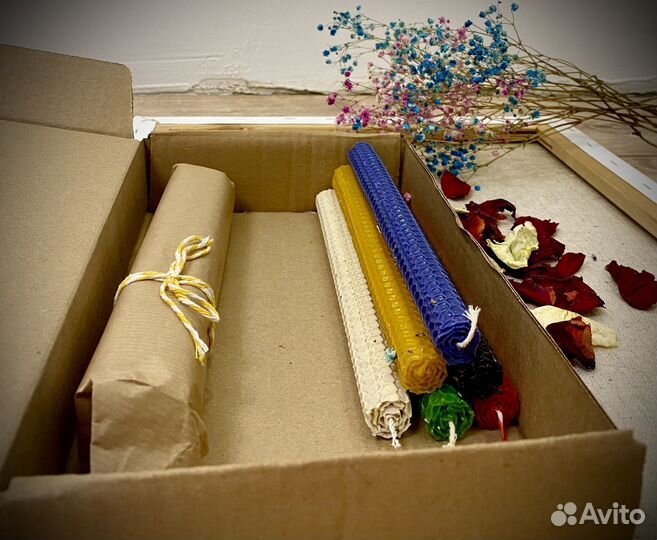 Свечи восковые ручной работы