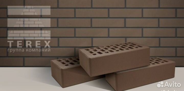 Кирпич облицовочный одинарный Мокко