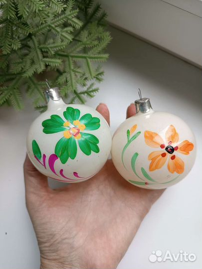 Елочные игрушки СССР. Набор шаров