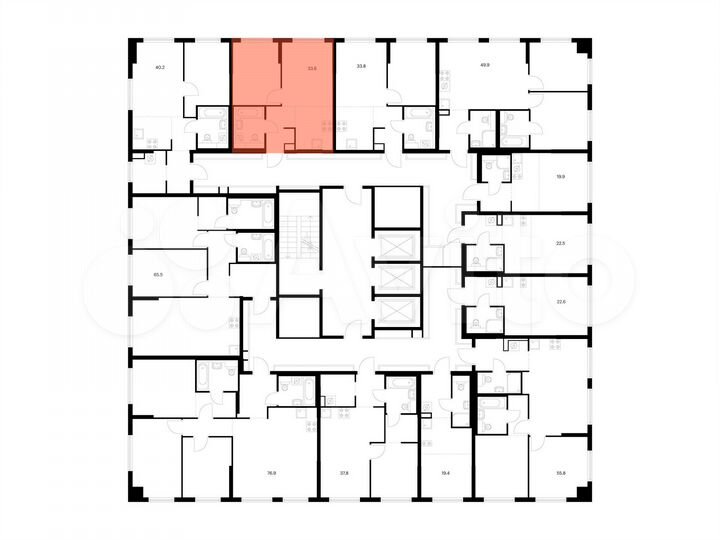 1-к. квартира, 33,6 м², 7/24 эт.