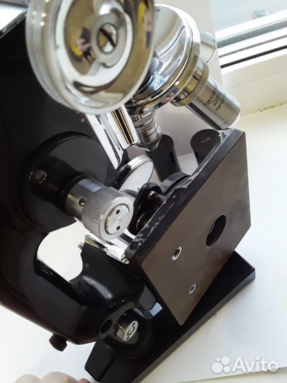 Старинный австрийский микроскоп Reichert Austria
