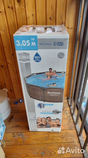 Каркасный бассейн Bestway Steel pro 305х305х100 см