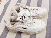 Белые кроссовки Fila