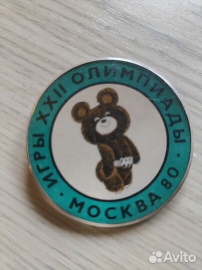 Значок олимпийский мишка