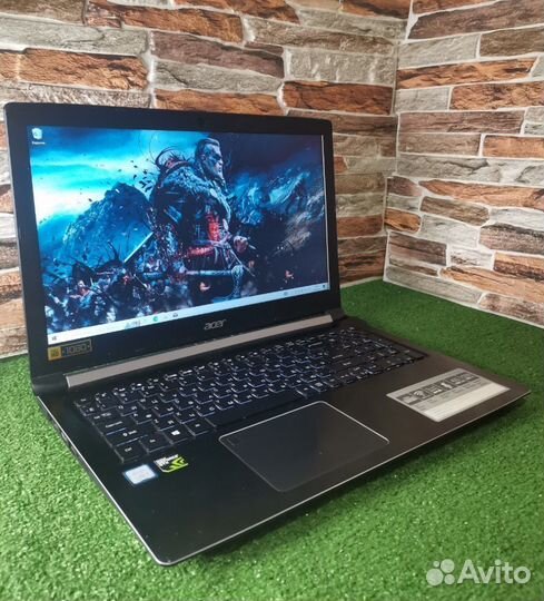 Игровой ноутбук Acer i5 4ядра/1050ti 4Гб/ssd/8ozu