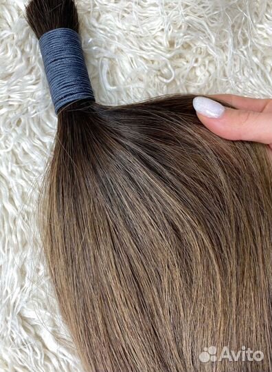 Волосы натуральные, 50см, Долями