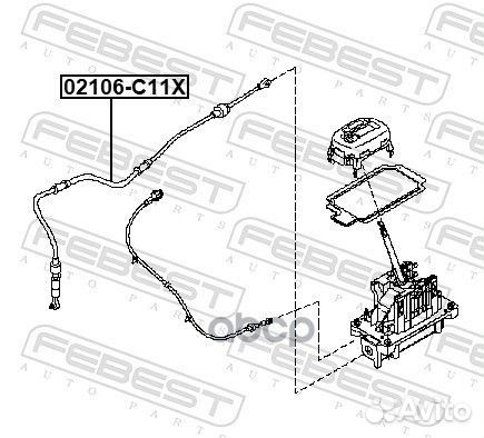 Трос коробки передач nissan tiida JPN make C11