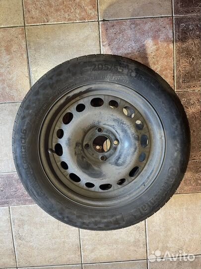Комплект колес R16 (шины+диски) 205/55 4х108