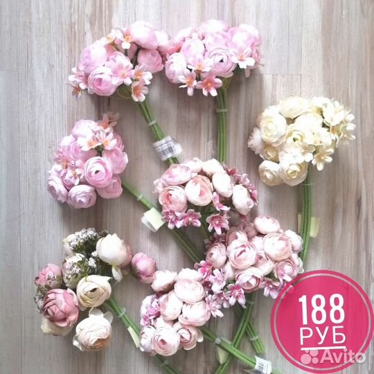 Лаванда, Можжевельник, искусственные цветы