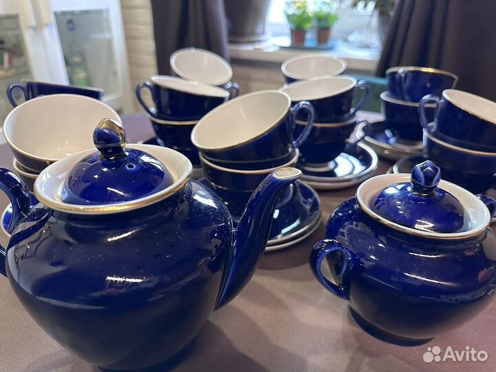 Чайный сервиз лфз СССР cobalt