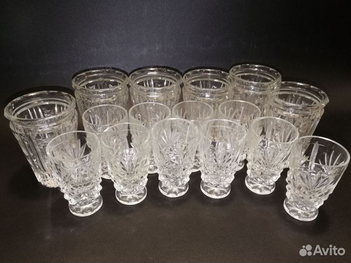 Хрустальные рюмки стопки стаканы