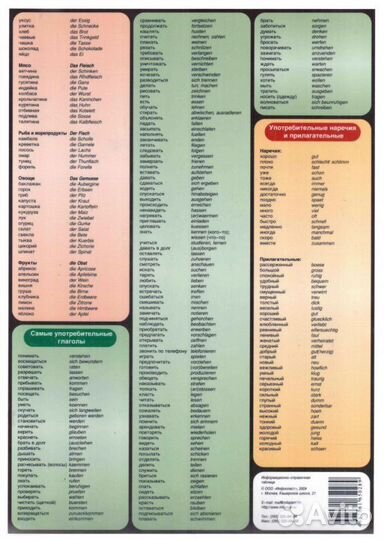 Учебник и шпаргалки по немецкому языку