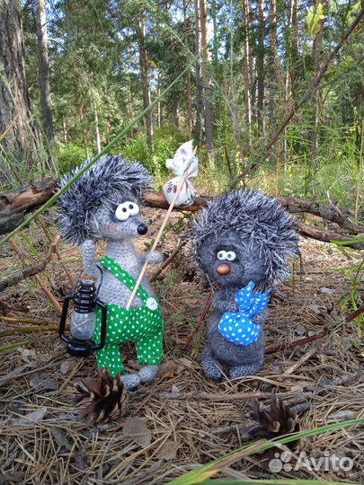 Вязаные интерьерные игрушки ручной работы